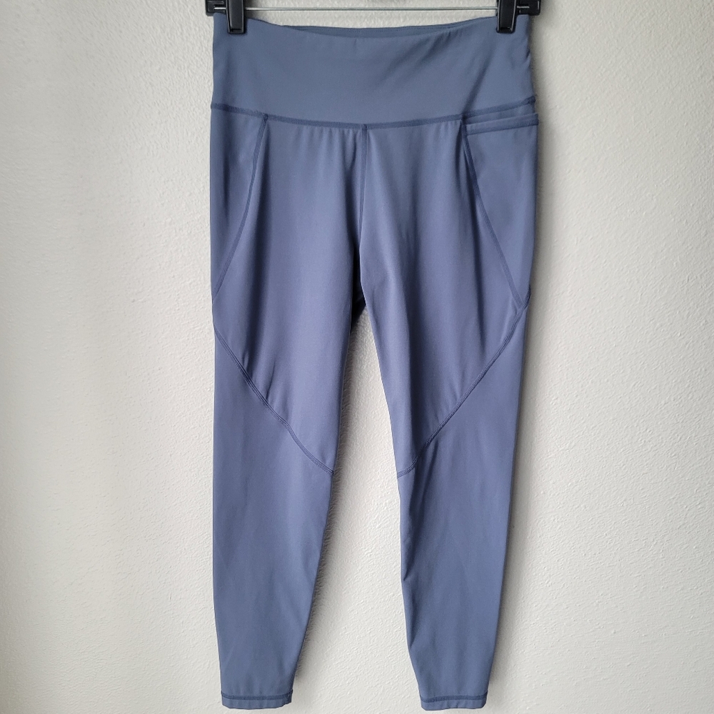 Sweaty Betty 7/8 Workout Pocket Leggings Size Small In Blue